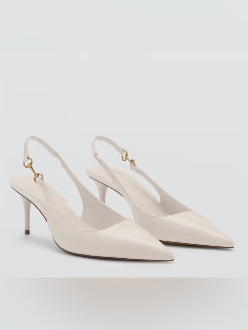 MANGO HEELED SHOES WITH LINK DETAIL